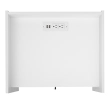 Load image into Gallery viewer, iRerts Side Table with Charging Station, Wood Nightstand with Drawer, USB Charging Ports and White Handle, Modern Storage Bedside Table End Table for Bedroom Living Room, White