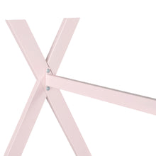 Load image into Gallery viewer, iRerts House Full Bed Frame, Metal Full Size Play House Bed Frame for Kids Teens Boys Girls, Kids Toddlers Tent Bed Frame Full Size with Metal Slats, No Box Spring Needed, Pink