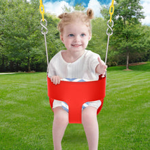 Load image into Gallery viewer, Toddler Kids Swing, High Back Full Bucket Toddler Swing Seat, Outdoor Swing Sets for Kids with Galvanized Chain, Outdoor Kids Tree Swing, Toddler Swing Seat for Backyard Playground Garden