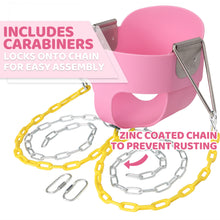 Load image into Gallery viewer, Toddler Kids Swing, High Back Full Bucket Toddler Swing Seat, Outdoor Swing Sets for Kids with Galvanized Chain, Outdoor Kids Tree Swing, Toddler Swing Seat for Backyard Playground Garden