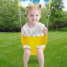 Load image into Gallery viewer, Toddler Kids Swing, High Back Full Bucket Toddler Swing Seat, Outdoor Swing Sets for Kids with Galvanized Chain, Outdoor Kids Tree Swing, Toddler Swing Seat for Backyard Playground Garden