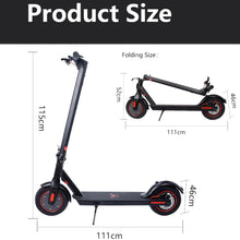 Load image into Gallery viewer, Adult Electric Scooter, iRerts Electric Scooter with 500W Motor, 19 Mph Top Speed and 34 Miles Long-Range, Portable Folding Electric Scooter for Adults Teens with App and Double Braking System, Black