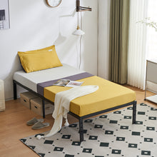 Load image into Gallery viewer, iRerts Twin Bed Frame with Storage 12 Inch, Metal Twin Platform Bed Frame with Steel Slat Support, Heavy Duty Twin Size Bed Frame for Bedroom Guest Room Dormitory, No Box Spring Needed, Black