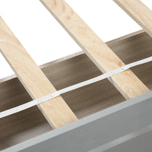 Load image into Gallery viewer, Twin Bed Frame with Storage Drawers, iRerts Wood Twin Platform Bed Frame with Headboard, Wood Slats, Twin Bed Frame No Box Spring Needed for Adults Kids, Bed Frame Twin Size for Bedroom, Gray