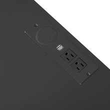 Load image into Gallery viewer, iRerts Side Table with Wireless Charging Station, Wood Nightstand Bedside Table with 3 Drawers, 16 LED Lights, Plug Outlets, 2 USB Ports, Modern End Side Table for Bedroom Living Room Office, Black