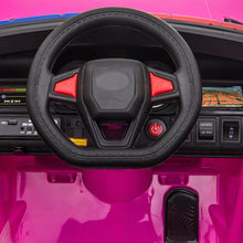 Load image into Gallery viewer, 12V Ride on Police Cars with Remote Control, iRerts Battery Powered Electric Vehicles for Kids Boys Girls Gifts, Kids Ride on Toys with Siren and Music, Kids Electric Cars for 3-5 Years Old, Pink