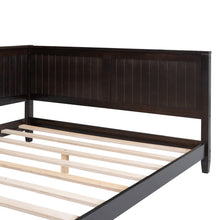 Load image into Gallery viewer, iRerts Full Daybed, Wood Full Bed Frame with Headboard and Sideboard, Full Sofa Bed Frame Daybed with Slat Support, No Box Spring Needed, Full Size Daybed Frame for Living Room Bedroom, Espresso