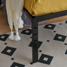 Load image into Gallery viewer, iRerts Metal Twin Bed Frame, Heavy Duty Twin Platform Bed Frame with Steel Slat Support, Twin Size Bed Frame for Bedroom Guest Room Dormitory, No Box Spring Needed, Under-Bed Storage, Black