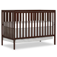 Load image into Gallery viewer, iRerts 5 In 1 Convertible Baby Crib, Wood Convertible Crib Toddler Bed with Wood Legs, Converts from Baby Crib to Toddler Bed, Fits Standard Full-Size Crib Mattress, Easy to Assemble, Espresso