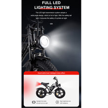 Load image into Gallery viewer, iRerts Electric Bike for Adults, Adult Electric Bike with 750W Motor, 48V 15AH Battery, 20" Fat Tire, 30MPH and 68 Miles Long Range, E-Bike Adult Electric Bicycles for Women Men City Commuter, Black