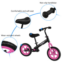 Load image into Gallery viewer, Balance Bikes for Boys Girls, Lightweight Kids Sport Balance Bike for 2-5 Years Old, Height Adjustable Toddler Balance Bicycles for Kids, No Pedal Sports Training Bicycles, Children Push Bikes