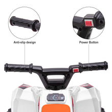 Load image into Gallery viewer, iRerts White Kids ATV 4 Wheeler, 6V Ride on Car with One-button Start, One Speed Forward, Electric Ride on Toy for 18-30 Months Boy Girls, Kids Birthday Gift/Christmas Gift