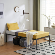 Load image into Gallery viewer, iRerts Metal Twin Bed Frame, Heavy Duty Twin Platform Bed Frame with Steel Slat Support, Twin Size Bed Frame for Bedroom Guest Room Dormitory, No Box Spring Needed, Under-Bed Storage, Black