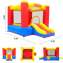 Load image into Gallery viewer, iRerts Kids Bounce House, Inflatable Bounce House with Blower, Oxford Bouncy Jumping House with Slide, Carrying Bag, Toddlers Kids Castle Bouncy Houses for Outdoor Indoor, 3-10 Years Old Outdoor Toys