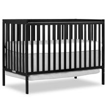 Load image into Gallery viewer, iRerts 5 In 1 Convertible Baby Crib, Wood Convertible Crib Toddler Bed with Wood Legs, Converts from Baby Crib to Toddler Bed, Fits Standard Full-Size Crib Mattress, Easy to Assemble, Black