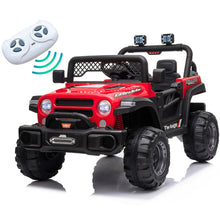 Load image into Gallery viewer, iRerts 12V Kids Ride on Truck, Kids Electric Cars with Remote Control, Battery Powered Ride On Cars Toys for Boys Girls Kids Birthday Gift, Electric Ride On Vehicle with AUX Outlet