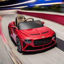 Load image into Gallery viewer, Ride On Toys with Remote Control, Licensed Bentley Mulsanne 12V Ride On Cars for Boys Girls, Electric Ride on Vehicle with Music, USB/MP3, LED Light, Battery Powered Electric Cars for Kids Gift, Red