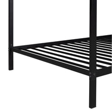 Load image into Gallery viewer, iRerts Twin Bed Frame for Girls Boys, Metal Toddler Twin House Bed Frame, Kids Bed Frame for Boys Girls, House Bed Frame Twin Size with Metal Slats, Floor Bed for Kids No Box Spring Needed, Black