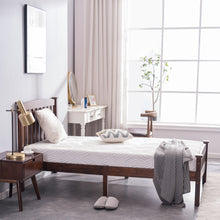 Load image into Gallery viewer, iRerts Twin Platform Bed Frame, Wood Twin Bed Frame with Headboard and Footboard, Twin Bed Frame No Box Spring Needed with Wood Slats, Bed Frame Twin Size for Adults Teens Kids Bedroom, Walnut