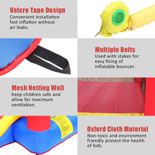 Load image into Gallery viewer, iRerts Kids Bounce House, Inflatable Bounce House with Blower, Oxford Bouncy Jumping House with Slide, Carrying Bag, Toddlers Kids Castle Bouncy Houses for Outdoor Indoor, 3-10 Years Old Outdoor Toys