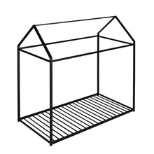 Load image into Gallery viewer, iRerts Twin Bed Frame for Girls Boys, Metal Toddler Twin House Bed Frame, Kids Bed Frame for Boys Girls, House Bed Frame Twin Size with Metal Slats, Floor Bed for Kids No Box Spring Needed, Black