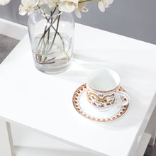 Load image into Gallery viewer, iRerts End Tables for Living Room, White 3 Tier Wood Nightstand, Side Table with Open Storage Shelf, Small Bedside Tables for Bedroom Nursery Living Room