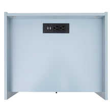 Load image into Gallery viewer, iRerts Side Table with Charging Station, Wood Nightstand with Drawer, USB Charging Ports and Black Handle, Modern Storage Bedside Table End Table for Bedroom Living Room, Blue