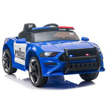 Load image into Gallery viewer, iRerts Electric Cars for Kids, 12V Kids Ride On Police Car with Remote Control, LED Light, Siren, Microphone, USB/MP3/SD Interface, Ride on Toys for Boys Girls Christmas Birthday Gifts 3-6 Ages