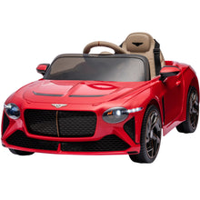 Load image into Gallery viewer, iRerts 12V Ride on Toys, Licensed Bentley Mulsanne Kids Electric Cars with Remote Control, Battery Powered Ride On Cars Electric Ride On Vehicle with Music, USB, MP3, Light, Kids Birthday Gift, Red