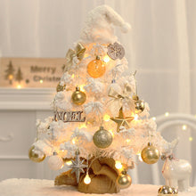 Load image into Gallery viewer, iRerts Tabletop Christmas Tree, 20" Snowy Small Artificial Christmas Tree with 170 PE Branch Tips, Pulp Base, Holiday Mini Christmas Tree Desktop Christmas Tree for Office Desk Dining Table, White