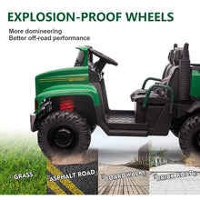 Load image into Gallery viewer, iRerts 24V Powered Ride On Tractor Toys, Ride on Cars with Remote Control, Bluetooth, Music, MP3, USB, Trunk and LED Light, Kids Ride on Toys for 3-8 Ages Girls Boys Birthday Christmas Gifts