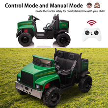 Load image into Gallery viewer, iRerts 24V Powered Ride On Tractor Toys, Ride on Cars with Remote Control, Bluetooth, Music, MP3, USB, Trunk and LED Light, Kids Ride on Toys for 3-8 Ages Girls Boys Birthday Christmas Gifts