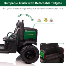 Load image into Gallery viewer, iRerts 24V Powered Ride On Tractor Toys, Ride on Cars with Remote Control, Bluetooth, Music, MP3, USB, Trunk and LED Light, Kids Ride on Toys for 3-8 Ages Girls Boys Birthday Christmas Gifts