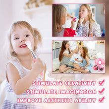Load image into Gallery viewer, iRerts 26 Pcs Girls Makeup Set, Kids Makeup Kit for Girls with Cosmetic Case, Crown, Little Girls Toddlers Dress up Set, Kids Real Washable Makeup Kit Cosmetics Toys for 3-9 Years Old Birthday Gift