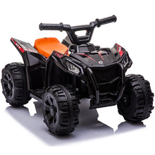 Load image into Gallery viewer, iRerts Black 6V Battery Powered Ride On Car ATV with One Button Start, Forward Switch, One Speeds, Ride on Toys for 1-3 Years Old Kids Toddlers Boys Girls Birthday Gifts