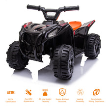 Load image into Gallery viewer, iRerts Black 6V Battery Powered Ride On Car ATV with One Button Start, Forward Switch, One Speeds, Ride on Toys for 1-3 Years Old Kids Toddlers Boys Girls Birthday Gifts