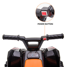 Load image into Gallery viewer, iRerts Black 6V Battery Powered Ride On Car ATV with One Button Start, Forward Switch, One Speeds, Ride on Toys for 1-3 Years Old Kids Toddlers Boys Girls Birthday Gifts