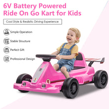 Load image into Gallery viewer, iRerts 6V Battery Powered Ride on Go Kart, Ride on Toys Go Kart for Kids Boys Girls, Kids Go Cart with Bubble Function One Button Start Horn Forward Backward, Kids Birthday Gifts for 2+ Ages