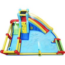 Load image into Gallery viewer, iRerts Bounce House for Kids, Outdoor Bouncy House with Blower, Inflatable Slide Bouncer with Splash Pool, Climbing Wall, Basketball Rim, Soccer Goal, Water Sprinkler, Outdoor Toys for 3-12 Years Old