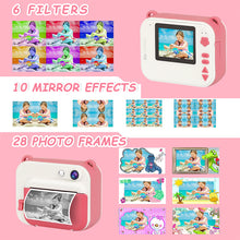 Load image into Gallery viewer, iRerts Instant Camera for Kids, Upgrade Kids Selfie Camera Digital Camera for Girls Boys Age 3-9, Kids Instant Print Camera with Print Paper, 2.4" Screen, HD Digital Video Cameras for Toddler