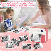 Load image into Gallery viewer, iRerts Instant Camera for Kids, Upgrade Kids Selfie Camera Digital Camera for Girls Boys Age 3-9, Kids Instant Print Camera with Print Paper, 2.4" Screen, HD Digital Video Cameras for Toddler