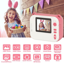 Load image into Gallery viewer, iRerts Instant Camera for Kids, Upgrade Kids Selfie Camera Digital Camera for Girls Boys Age 3-9, Kids Instant Print Camera with Print Paper, 2.4" Screen, HD Digital Video Cameras for Toddler