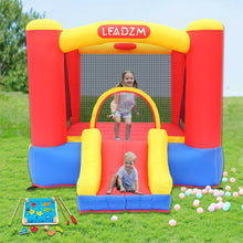 Load image into Gallery viewer, iRerts Kids Bounce House, Inflatable Bounce House with Blower, Oxford Bouncy Jumping House with Slide, Carrying Bag, Toddlers Kids Castle Bouncy Houses for Outdoor Indoor, 3-10 Years Old Outdoor Toys