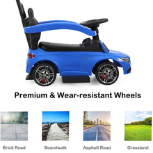 Load image into Gallery viewer, iRerts Toddlers Push Car, Mercedes Licensed 3 in 1 Kids Ride On Push Car for Boys Girls, Toddler Ride on Toys for Age 1-3, Ride on Cars with Handle, Removable Canopy, Music, Horn, Cup Holder