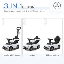 Load image into Gallery viewer, iRerts Kids Ride On Push Car, Mercedes Licensed 3 in 1 Baby Toddlers Push Car, Toddler Ride on Toys for Age 1-3, Kids Toddlers Ride on Cars with Handle, Safety Bars, Music, Horn, Cup Holder