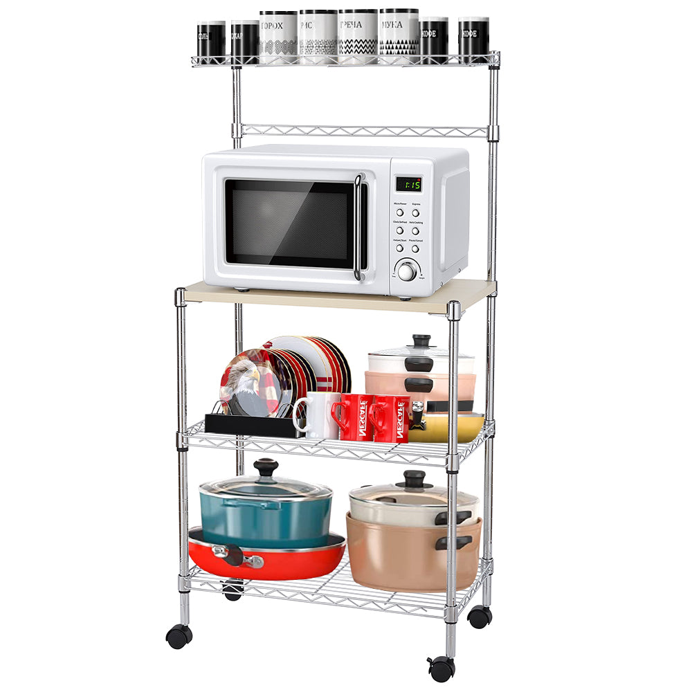 Metal Kitchen Bakers Rack iRerts 4 Tier Metal Kitchen Organization Sh