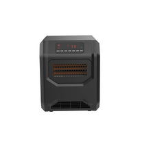 Load image into Gallery viewer, iRerts Space Heaters for Home, 750W/1500W Infrared Electric Heaters with Remote Control, 4 Quartz Tubes, LED Display, 3 Heat Setting, Small Heater Electric Fireplace Heater for Bedroom Office, Black