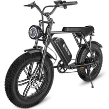 Load image into Gallery viewer, iRerts Adult Electric Bike, E-Bike for Adults with 750W Motor, 48V 15AH Battery, 20" Fat Tire, 30MPH and 68 Miles Long Range, Adult Electric Bicycles for Women Men School City Commuter, Black