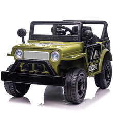 Load image into Gallery viewer, iRerts 12V Electric Ride On Cars, Kids Ride on Toys for Kids Boys Girls Birthday Gifts, Battery Powered Kids Electric Vehicle Car with Horn, LED Lights, Pull Rod, Double Open Doors