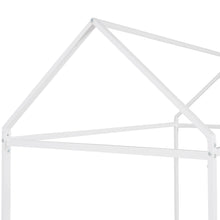 Load image into Gallery viewer, iRerts Twin Bed Frame for Girls Boys, Metal Toddler Twin House Bed Frame, Kids Bed Frame for Boys Girls, House Bed Frame Twin Size with Metal Slats, Floor Bed for Kids No Box Spring Needed, White